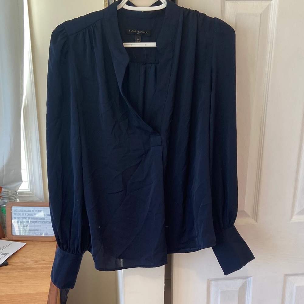 Banana Republic Navy Blouse